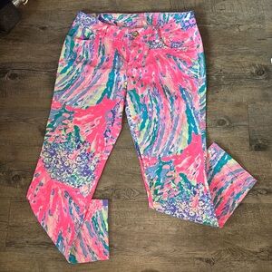 Lilly Pulitzer Callahan Chino Pants Rainbow Soleil Inseam 31”